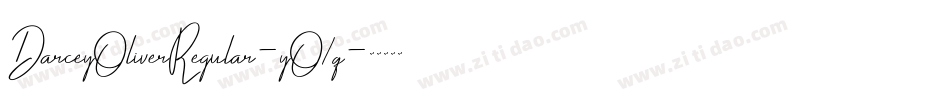 DarceyOliverRegular-yO1q字体转换