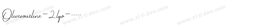 Olivesoutline-2lqo字体转换