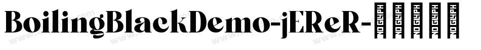 BoilingBlackDemo-jEReR字体转换