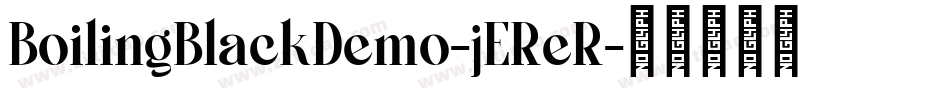 BoilingBlackDemo-jEReR字体转换