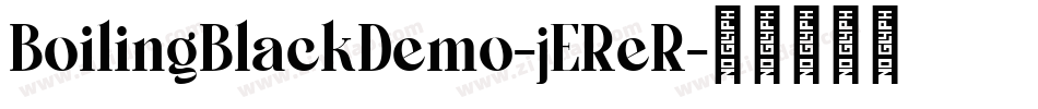 BoilingBlackDemo-jEReR字体转换