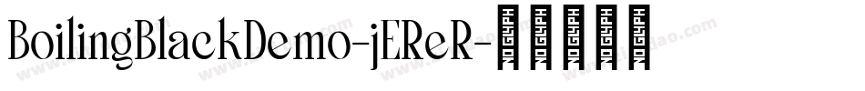 BoilingBlackDemo-jEReR字体转换