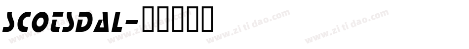 SCOTSDAL字体转换