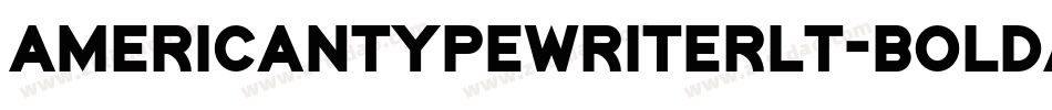 AmericanTypewriterLT-BoldA字体转换