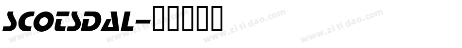 SCOTSDAL字体转换