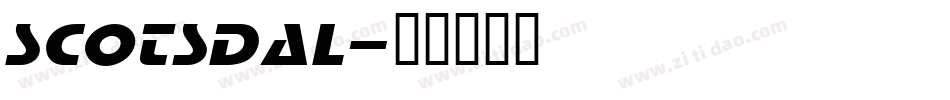SCOTSDAL字体转换