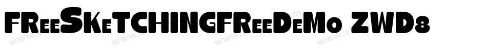 FreeSketchingFreeDemo-Zwd8字体转换