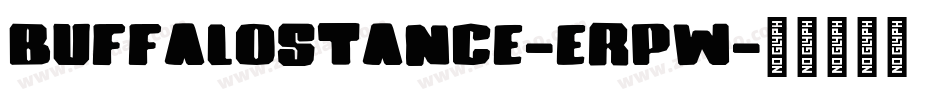 Buffalostance-ErpW字体转换