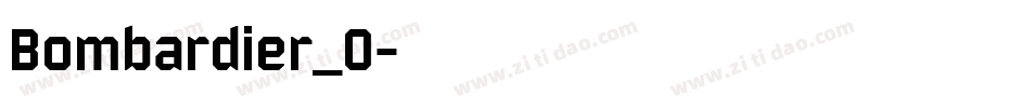 Bombardier_0字体转换