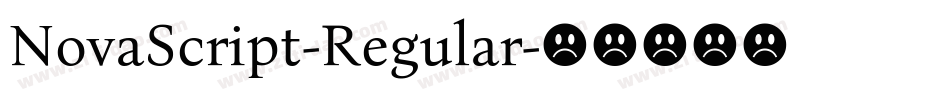 NovaScript-Regular字体转换