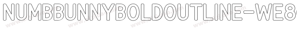 NumbbunnyBoldOutline-We8G字体转换