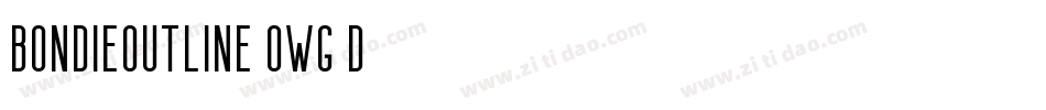 BondieOutline-owg5d字体转换
