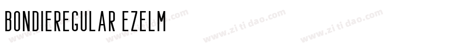 BondieRegular-eZeLm字体转换