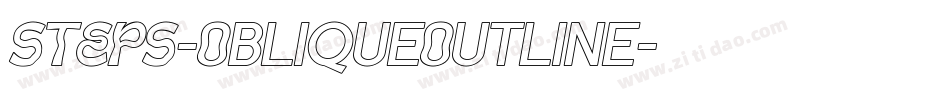 STEPS-ObliqueOutline字体转换