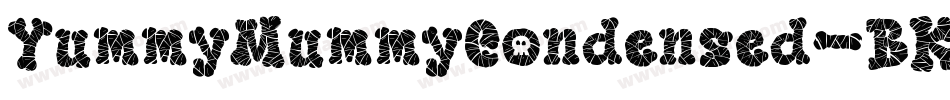 YummyMummyCondensed-BKo5字体转换