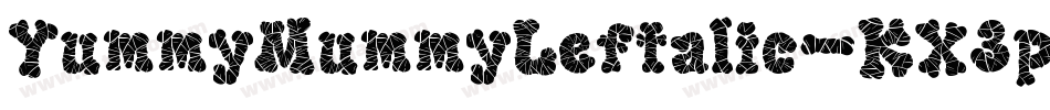 YummyMummyLeftalic-KX3p字体转换