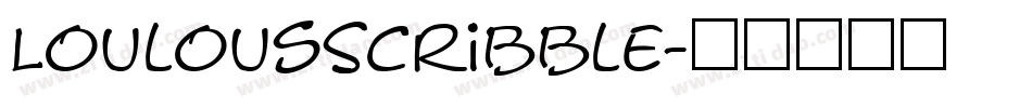 LoulousScribble字体转换