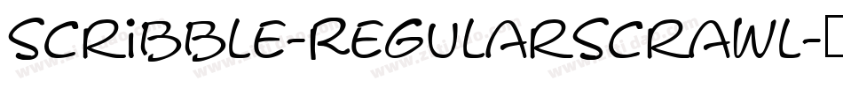Scribble-RegularScrawl字体转换