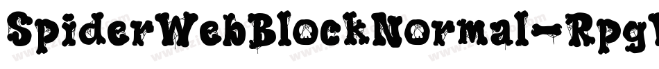 SpiderWebBlockNormal-RpgW字体转换