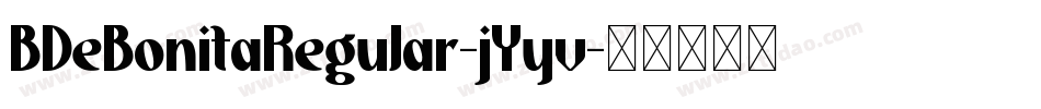 BDeBonitaRegular-jYyv字体转换