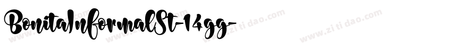 BonitaInformalSt-14gg字体转换