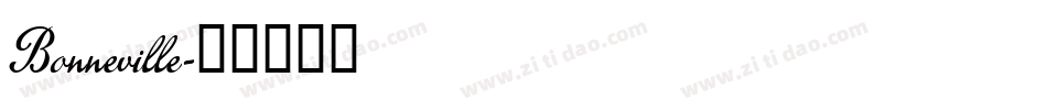 Bonneville字体转换
