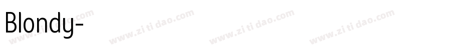 Blondy字体转换
