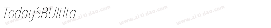 TodaySBUltIta字体转换