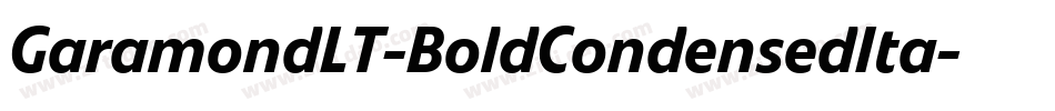 GaramondLT-BoldCondensedIta字体转换
