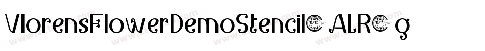 VlorensFlowerDemoStencil-ALR5g字体转换