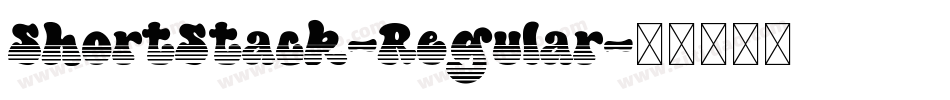 ShortStack-Regular字体转换