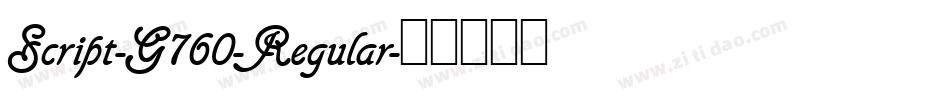 Script-G760-Regular字体转换