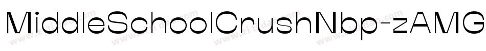 MiddleSchoolCrushNbp-zAMG字体转换