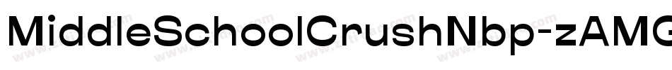MiddleSchoolCrushNbp-zAMG字体转换