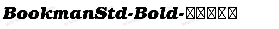 BookmanStd-Bold字体转换