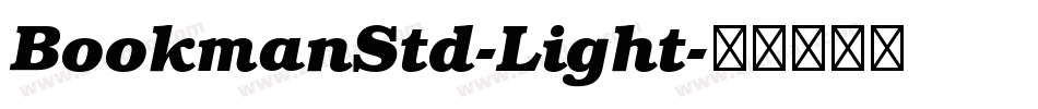 BookmanStd-Light字体转换