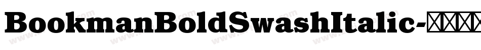 BookmanBoldSwashItalic字体转换
