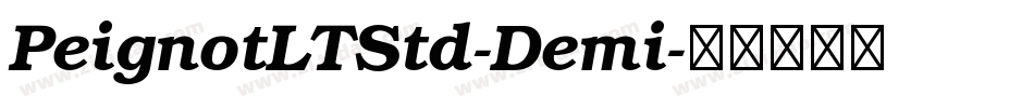 PeignotLTStd-Demi字体转换