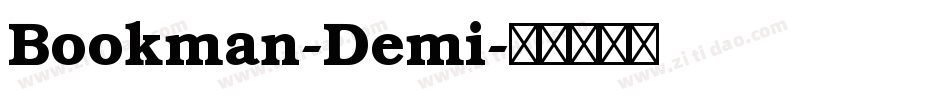 Bookman-Demi字体转换