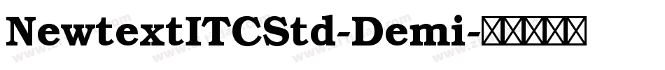 NewtextITCStd-Demi字体转换