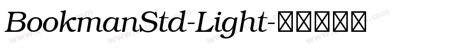 BookmanStd-Light字体转换