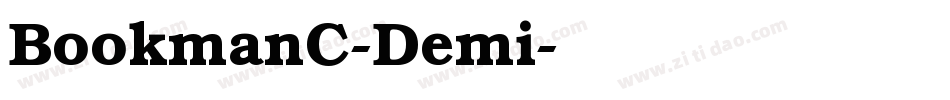 BookmanC-Demi字体转换