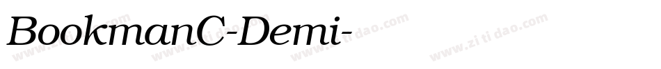 BookmanC-Demi字体转换