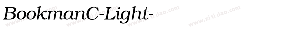 BookmanC-Light字体转换