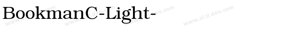 BookmanC-Light字体转换