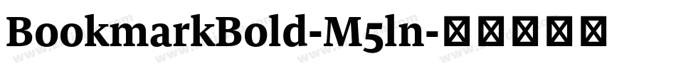BookmarkBold-M5ln字体转换