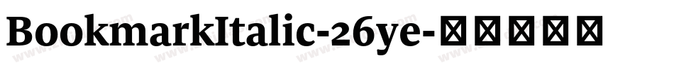 BookmarkItalic-26ye字体转换