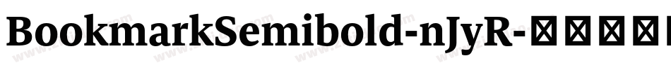 BookmarkSemibold-nJyR字体转换