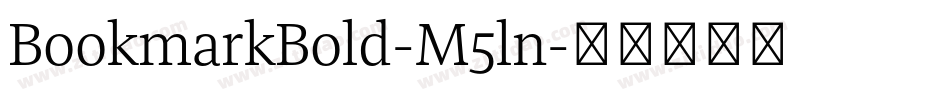 BookmarkBold-M5ln字体转换