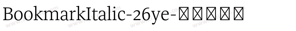 BookmarkItalic-26ye字体转换